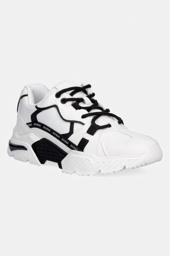 Tenisice Guess CARRLI6 sintetički bijela FLJCR6.ELE12.WHBLK