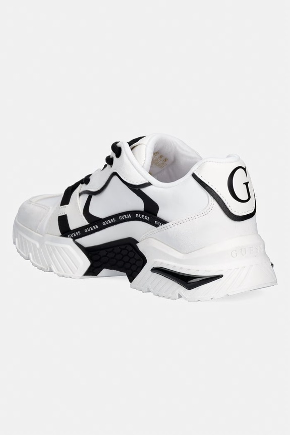 Obuća Tenisice Guess CARRLI6 FLJCR6.ELE12.WHBLK bijela