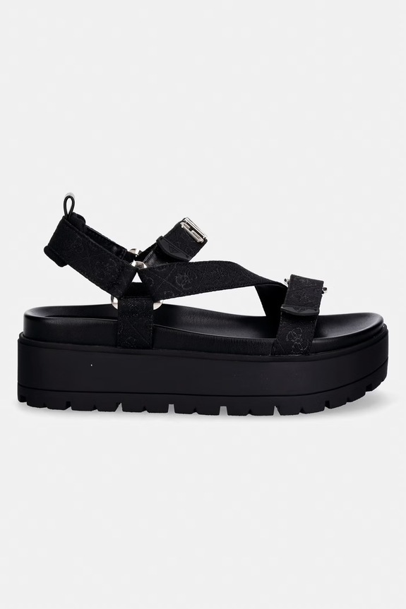 Guess sandále na platforme dámske FETTA FLJFTT.FAL03.BLACK čierna SS26