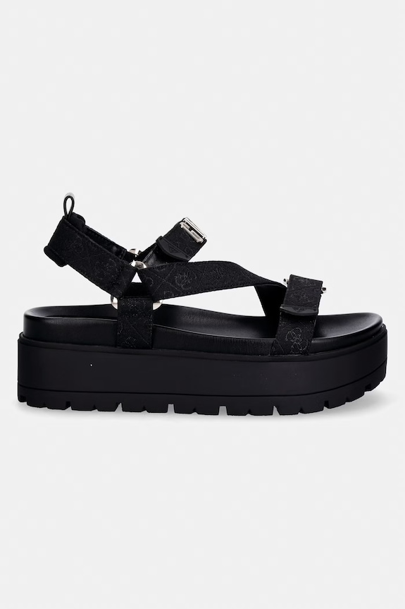 Guess sandále na platforme dámske FETTA FLJFTT.FAL03.BLACK čierna SS26