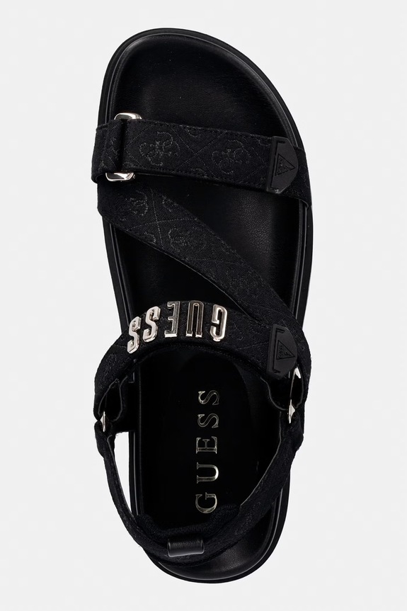 Guess sandále na platforme dámske FETTA čierna FLJFTT.FAL03.BLACK