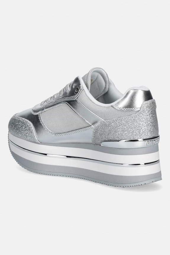 Încălțăminte Guess HANSIN3 sneakers pentru femei FLJHN3.LEL12.SILVE argintiu