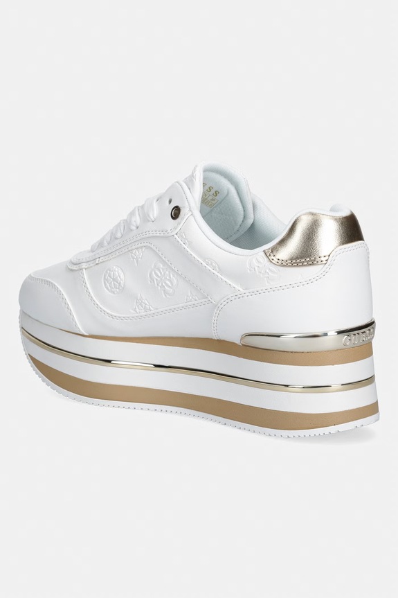 Scarpe Guess HANSIN4 sneakers da donna FLJHN4.ELE12.WHIPL bianco