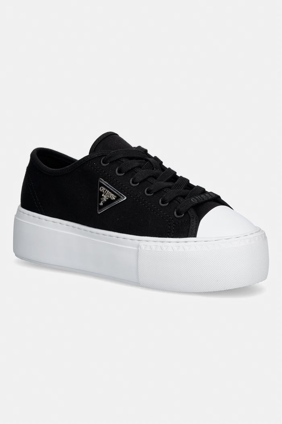 Guess tenisówki JOEZI3 syntetyczny czarny FLJJZ3.FAB12.BLACK
