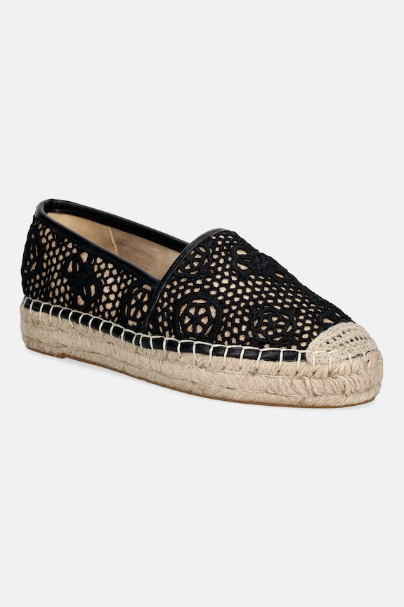 Guess espadryle na płaskim obcasie damskie JOELYNN czarny FLJOEN.FAL14.BLKNA