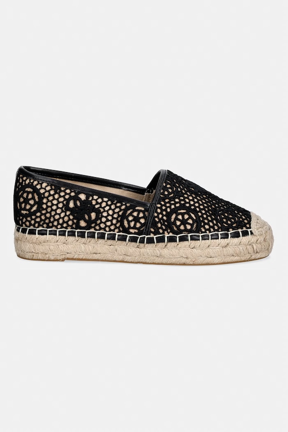 Guess espadryle na płaskim obcasie damskie JOELYNN FLJOEN.FAL14.BLKNA czarny SS26