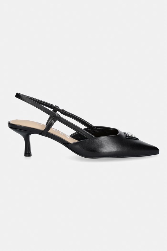 Guess pantofi stiletto din piele YANNO2 FLJY2N.LEA05.BLACK negru SS26
