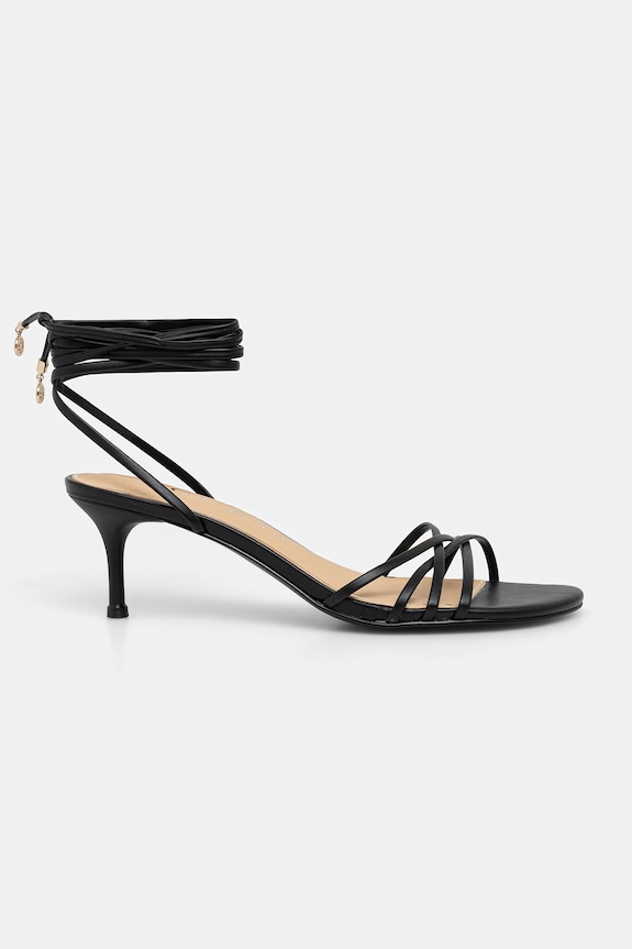 Guess sandały na szpilce GARSIE FLJGAE.ELE03.BLACK czarny SS26