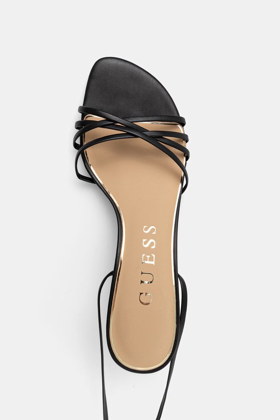 Guess sandały na szpilce GARSIE czarny FLJGAE.ELE03.BLACK