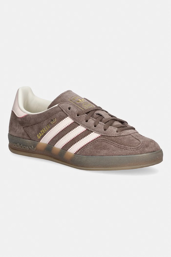 adidas Originals Gazelle Indoor sneakers da donna in scamoscio marrone JR2431