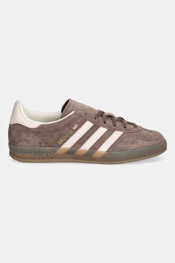 adidas Originals Gazelle Indoor sneakers da donna in scamoscio JR2431 marrone SS26