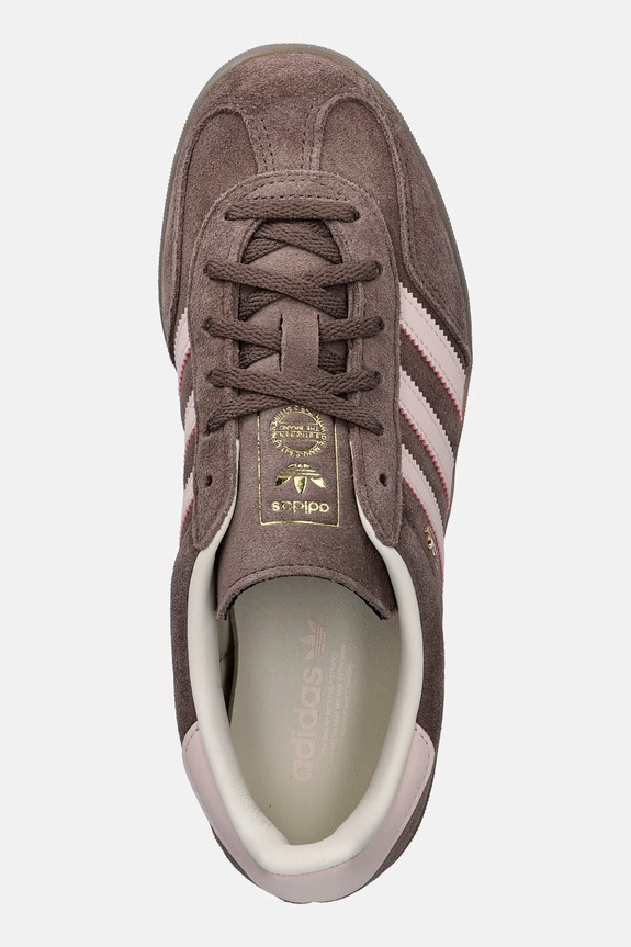 adidas Originals Gazelle Indoor sneakers da donna in scamoscio marrone JR2431