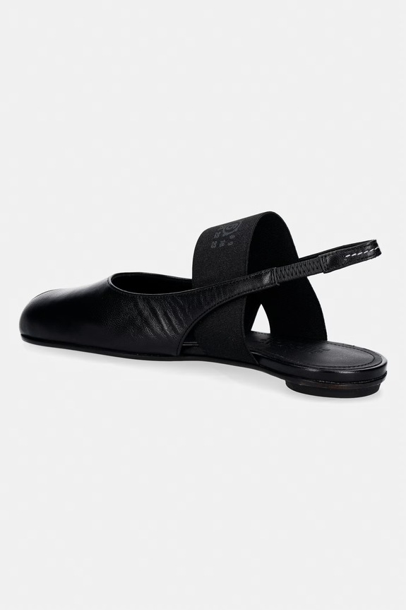 Încălțăminte MM6 Maison Margiela sandale cu călcâiul deschis pentru femei, din piele S59WP0212.P3628.T8013 negru