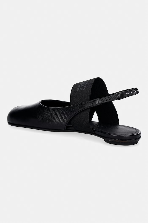 Încălțăminte MM6 Maison Margiela sandale cu călcâiul deschis pentru femei, din piele S59WP0212.P3628.T8013 negru