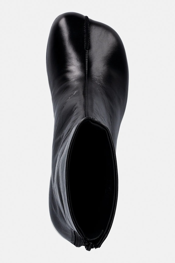 Kožené členkové topánky MM6 Maison Margiela čierna S59WU0265.P7560.T8013