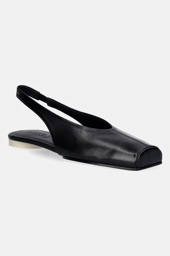 MM6 Maison Margiela leather ballet flats slingback black S59WX0079.P3628.T8013