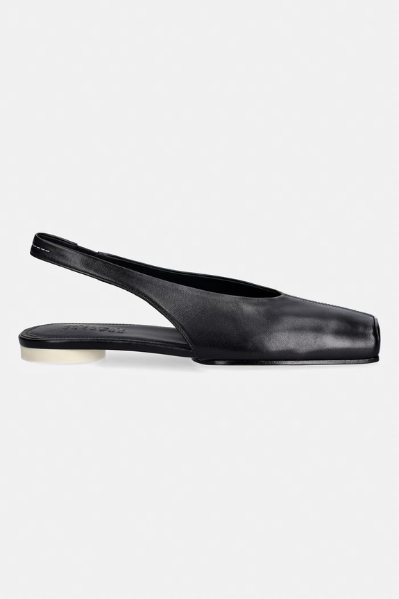 MM6 Maison Margiela leather ballet flats S59WX0079.P3628.T8013 black SS26