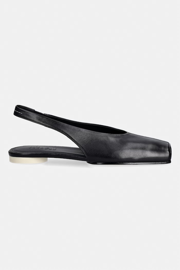 MM6 Maison Margiela leather ballet flats S59WX0079.P3628.T8013 black SS26