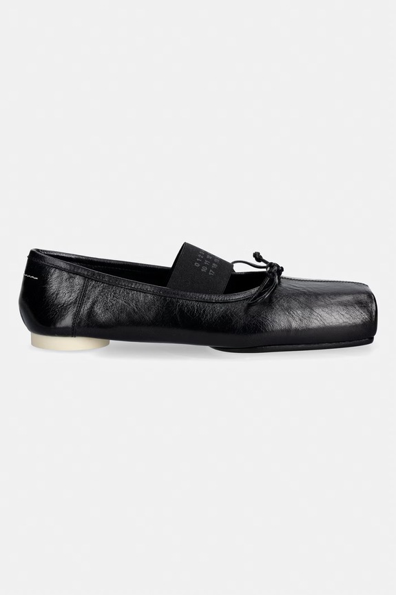 MM6 Maison Margiela Ballerinas leather S59WZ0103.P7561.T8013 black SS26