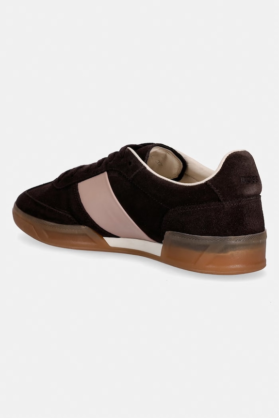 Încălțăminte BOSS Brenta sneakers de damă din piele întoarsă 50563375.207 maro