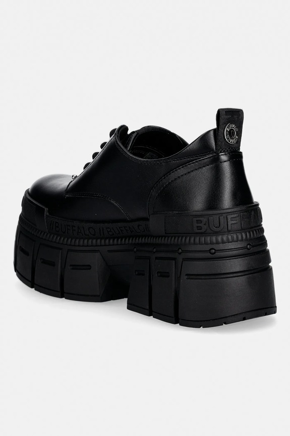 Încălțăminte Buffalo pantof Gospher Lace Up Punk 1622647 negru