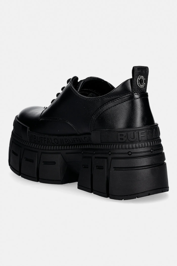 Încălțăminte Buffalo pantof Gospher Lace Up Punk 1622647 negru
