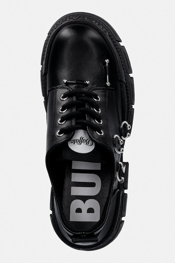 Buffalo pantof Gospher Lace Up Punk negru 1622647