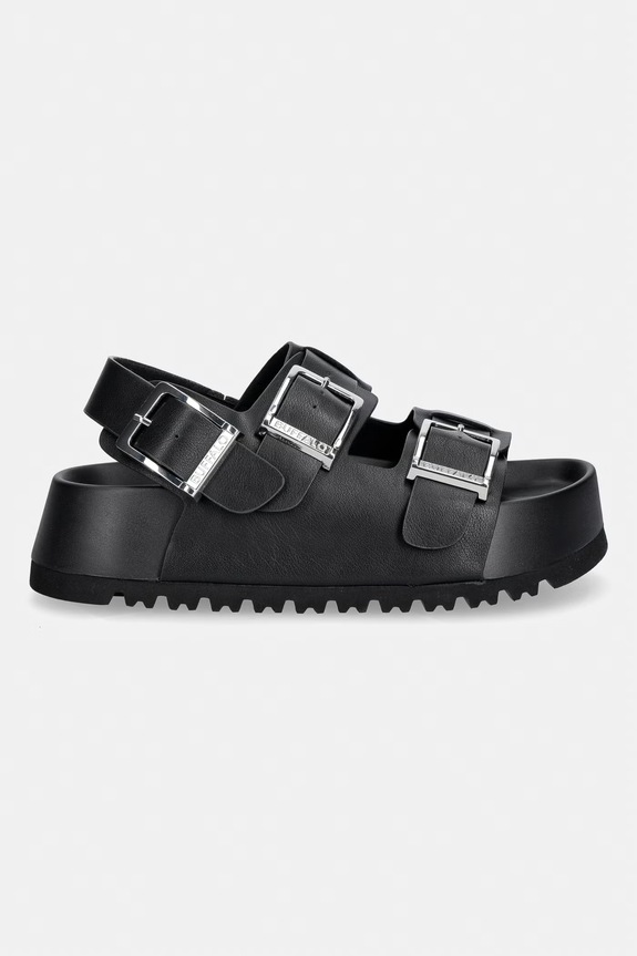 Buffalo sandale cu platformă pentru femei Jane Athena Buckle 1602318 negru SS26