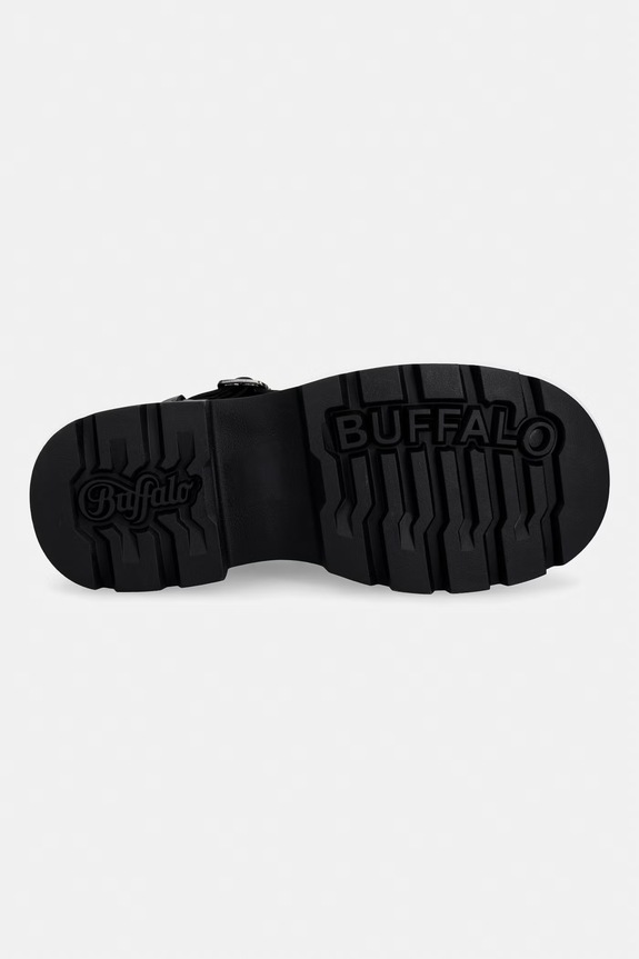 Buffalo sandały z zakrytymi palcami damskie Vega Clog Buckle 1624111 czarny