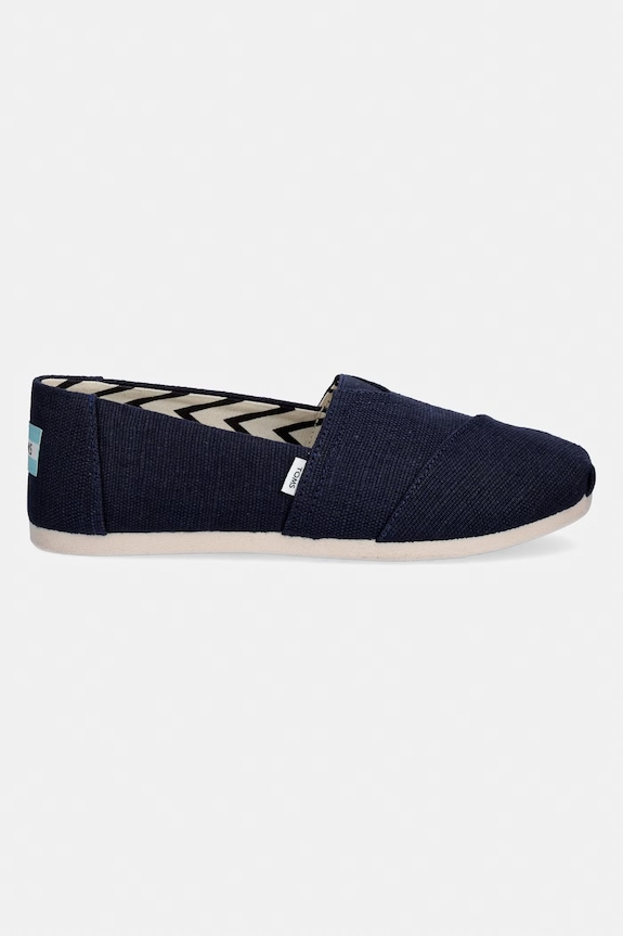 Toms espadryle na płaskim obcasie damskie ALPARGATA CLASSIC 10020790 granatowy SS26