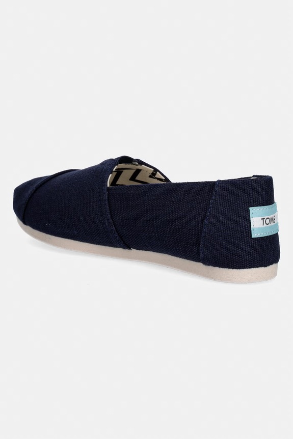 Obuwie Toms espadryle na płaskim obcasie damskie ALPARGATA CLASSIC 10020790 granatowy