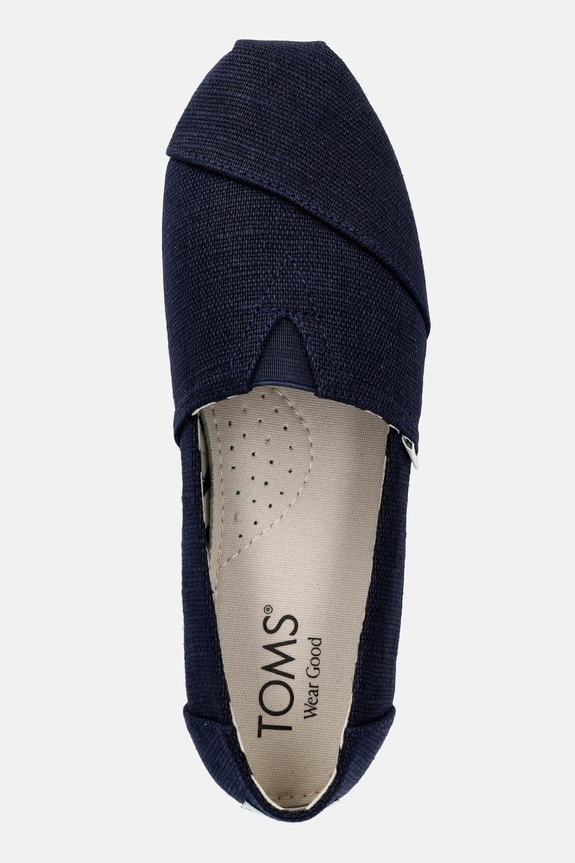 Toms espadryle na płaskim obcasie damskie ALPARGATA CLASSIC granatowy 10020790