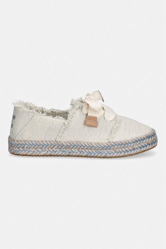Toms espadrily dámske CAROLINA LACE UP 10021851 béžová SS26