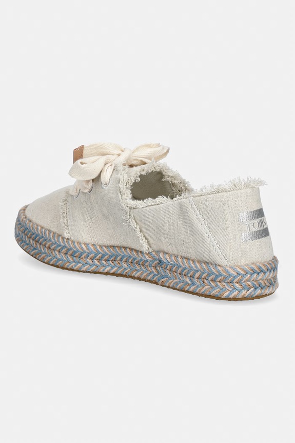 Obuv Toms espadrily dámske CAROLINA LACE UP 10021851 béžová