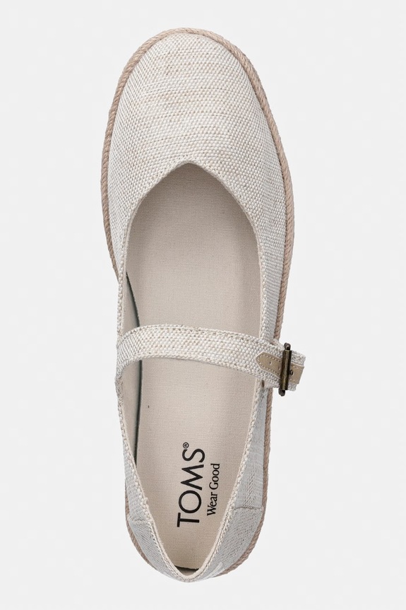 Toms espadrilky dámske CAROLINA MARY JANE béžová 10021863
