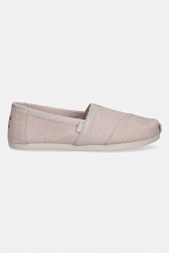 Toms espadrilky na plochom podpätku dámske ALPARGATA CLASSIC 10023040 béžová SS26