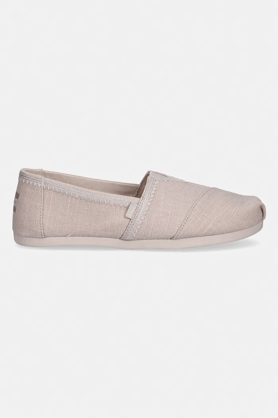Toms espadrilky na plochom podpätku dámske ALPARGATA CLASSIC 10023040 béžová SS26