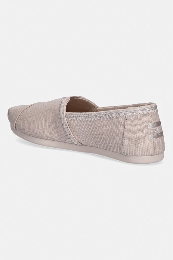 Obuv Toms espadrilky na plochom podpätku dámske ALPARGATA CLASSIC 10023040 béžová