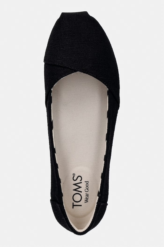 Dámske espadrilky Toms ALPARGATA BALLET čierna 10023027