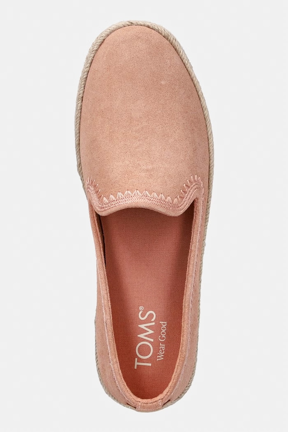 Toms espadrily dámske semišové CAROLINA oranžová 10023061