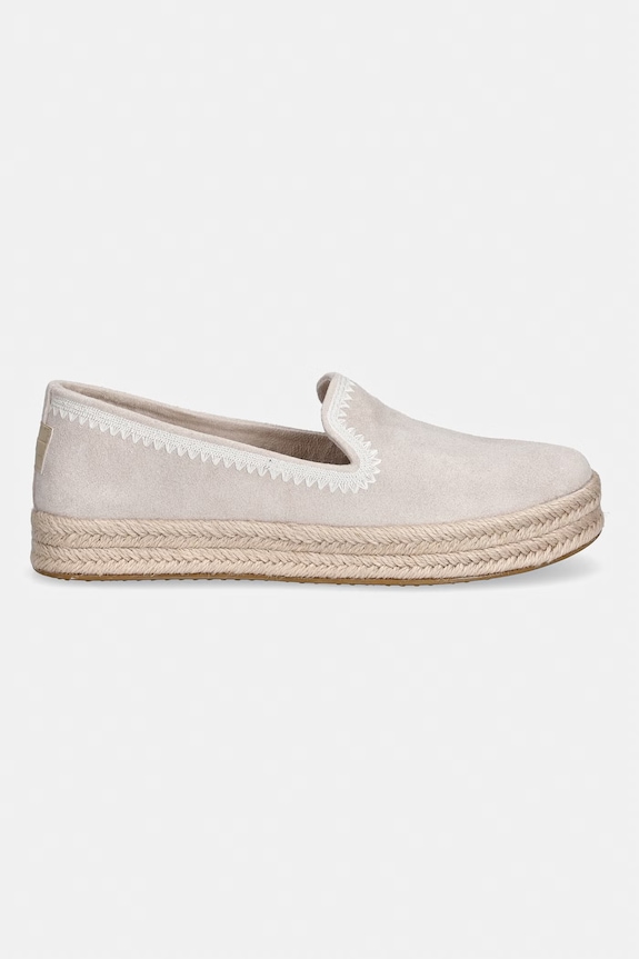 Toms espadrily dámske semišové CAROLINA 10023050 sivá SS26