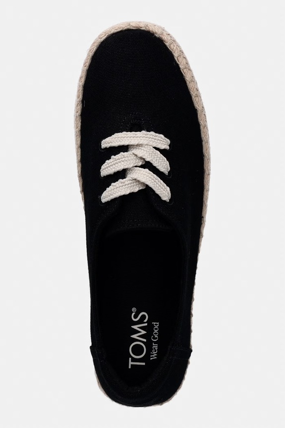 Toms VALENCIA LACE UP tenisówki damskie czarny 10023274