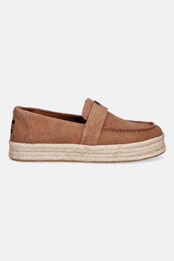 Toms dámske semišové espadrily BLAKELY 10023060 hnedá SS26