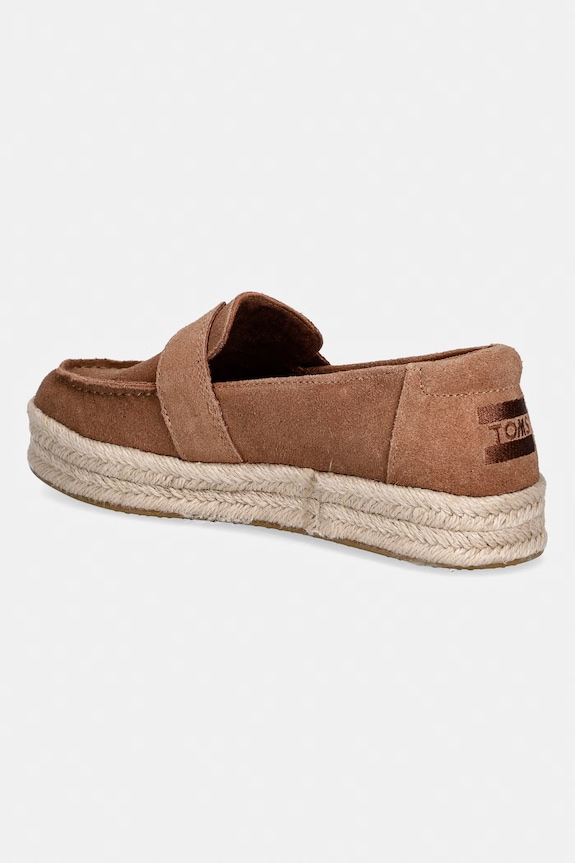 Obuv Toms dámske semišové espadrily BLAKELY 10023060 hnedá