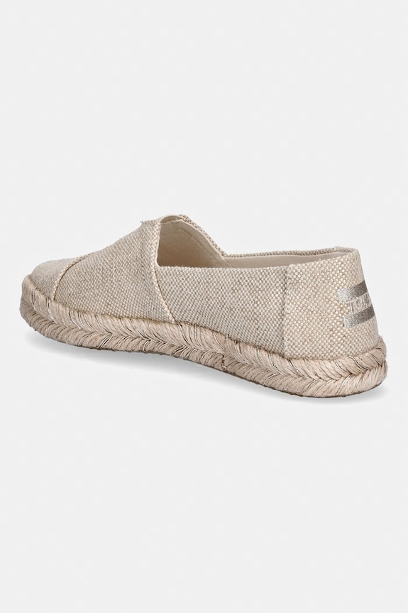 Încălțăminte Toms espadrile pentru femei ALPARGATA ROPE 2.0 10023022 bej