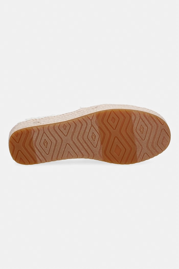 Toms espadryle na platformie damskie VALENCIA 10023045 biały