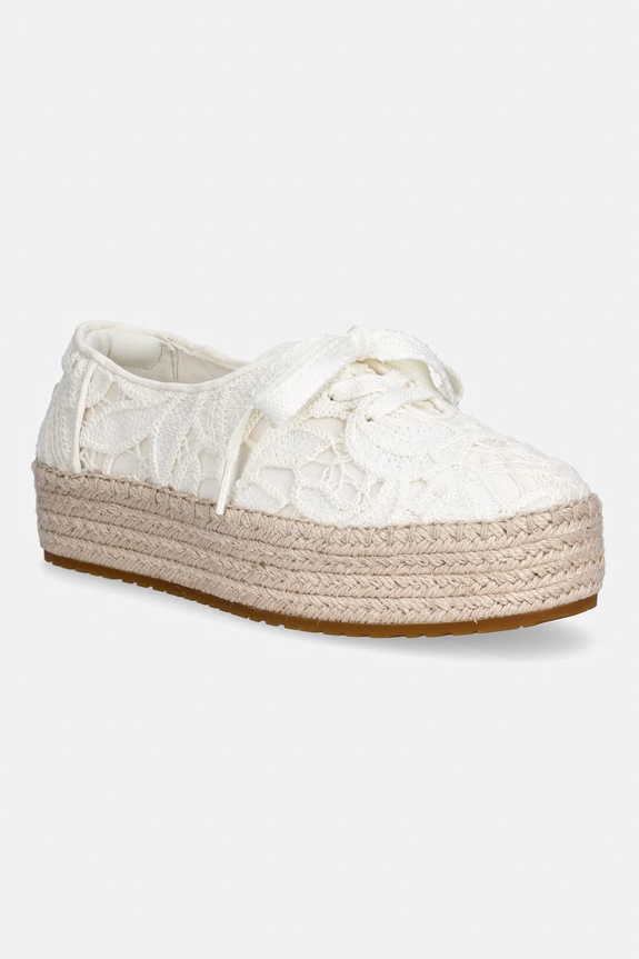 Toms VALENCIA LACE UP teniși pentru femei alb 10023272