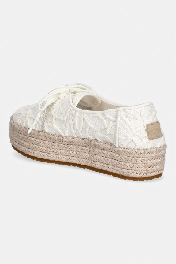 Încălțăminte Toms VALENCIA LACE UP teniși pentru femei 10023272 alb