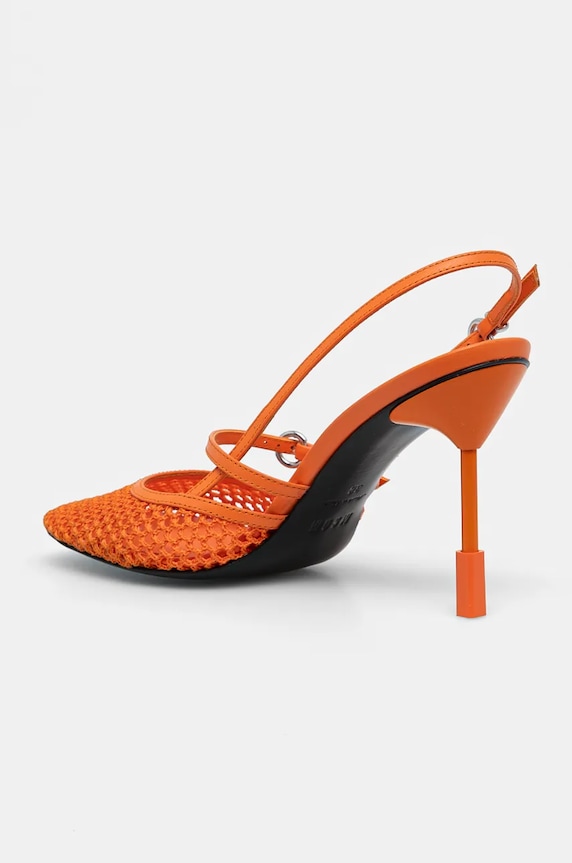 Încălțăminte MSGM pantofi cu toc 4041MDS431.943.10 portocaliu