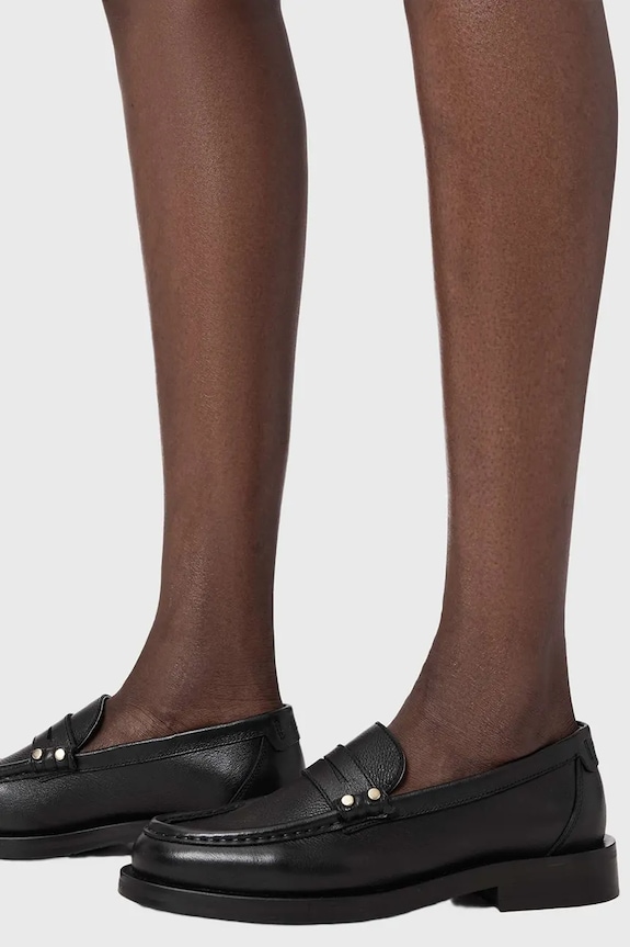 AllSaints mokasyny damskie skórzane Bloom Stud Loafer W072FE